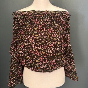NWT - L Love, Floral Top, Sz. M